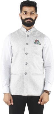 Amogue Sleeveless Solid Men Jacket