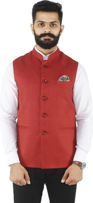 Amogue Sleeveless Solid Men Jacket