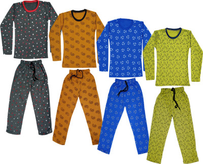 IndiWeaves Boys & Girls Casual T-shirt Track Pants(Light Green)