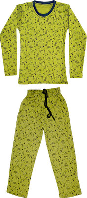 Indistar Boys & Girls Casual T-shirt Track Pants(Light Green)