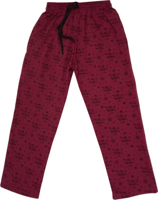 Indistar Track Pant For Boys & Girls(Maroon, Pack of 1)