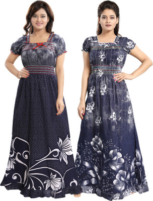 INNER BEATS Women Nighty Set(Multicolor)
