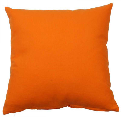 OASIS Polyester Fibre Solid Cushion Pack of 1(Orange)