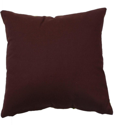 OASIS Polyester Fibre Solid Cushion Pack of 1(Brown)