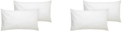 Booming Pillow Polyester Fibre Solid Sleeping Pillow Pack of 4(White)