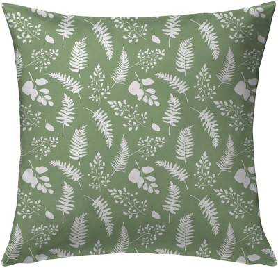 OASIS Polyester Fibre Floral Cushion Pack of 1(Green)