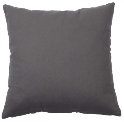 OASIS Polyester Fibre Solid Cushion Pack of 1(Grey)