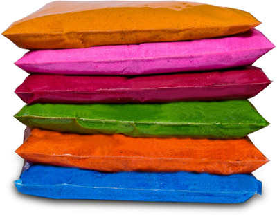 rio agencies Pack of 6 Rangoli Powder(Multicolor)