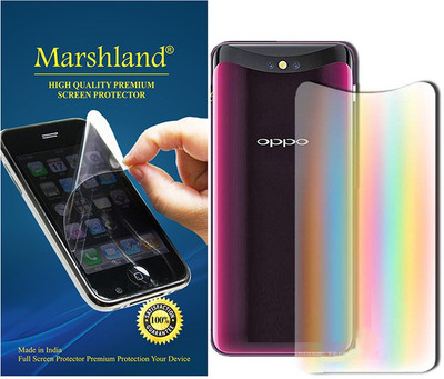 Marshland Back Screen Guard for Oppo Find X Transparent (Rainbow Effects)(Pack of 1)
