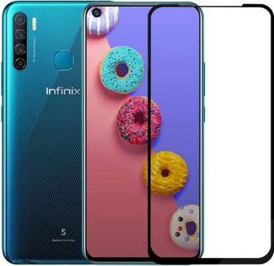 RVTCC Edge To Edge Tempered Glass for Infinix S5, Infinix S5 Lite(Pack of 1)