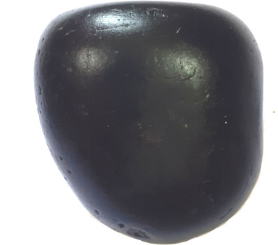 CHEZEL Bal Gopal shaligram Laddugopal shaligram Shila 201 to 300 Grams Decorative Showpiece  -  6 cm(Stone, Black)