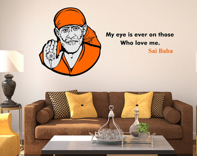 Littlebuds 100 cm Sai baba Removable Sticker(Pack of 1)