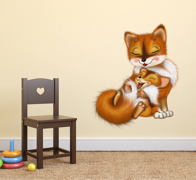 Wallzone 55 cm Cat Removable Sticker(Pack of 1)