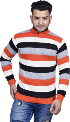 Blushh Collection Full Sleeve Striped Men Sweatshirt