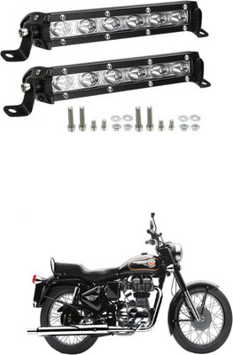 PRTEK Led Bar/Fog Light/Work Light Bar 6 2Pcs Universa Car & Bike 172 Fog Lamp Motorbike LED for Royal Enfield (12 V, 18 W)(Bullet 350, Pack of 2)