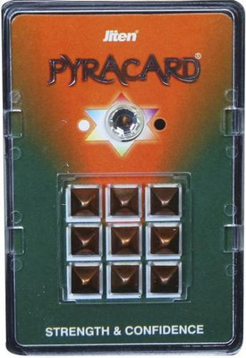 JITEN Pyra Card- Strength and Confidence Plastic, Copper Yantra(Pack of 1)