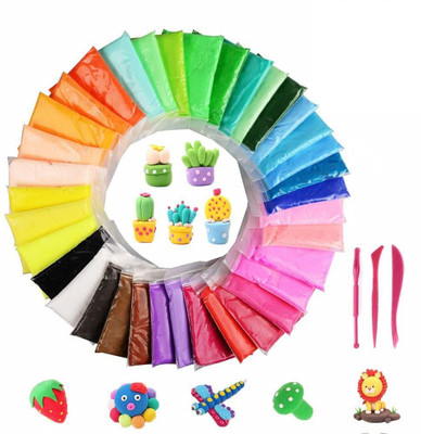 CrazyBuy Pack of 12 DIY Ultra Light Modelling Bouncing Clay