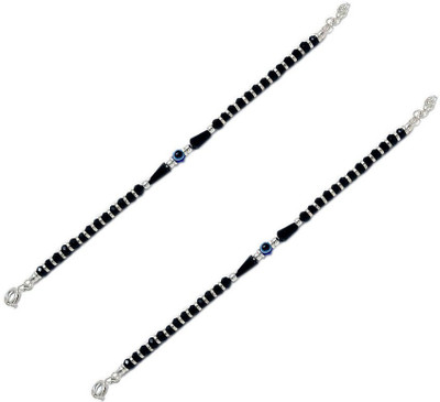 Sahiba Gems Sterling Silver Spinel Bracelet Set(Pack of 2)