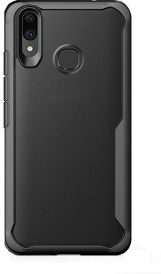 ELEF Back Cover for Vivo Y12 ShockProof Frame Protective & Transparent Anti Scratch Back Case Cover(Black, Waterproof, Pack of: 1)