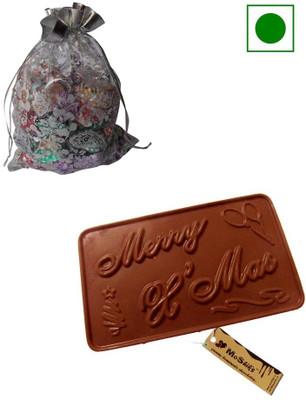 Moshiks MERRY XMAS AND MILK CHOCOLATE POUCH COMBO Bars(300 g)