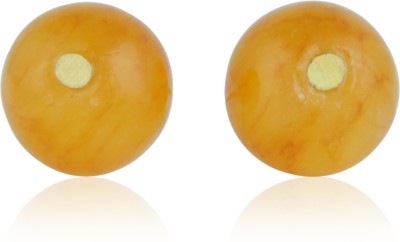 Pearlz Ocean Quartzite With Push Back Clasp Stud Earrings For Girls & Women Pearl Alloy Stud Earring