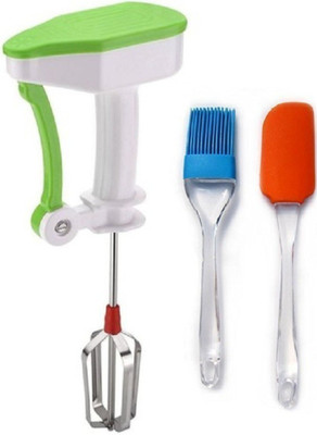 Snowpearl Kitchen Combo - 1 Power free Blender, 1 Silicon Brush, 1 Silicon Spatula Kitchen Tool Set(Baking Tools)
