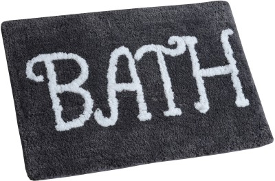 AEROHAVEN Microfiber Bathroom Mat(Black, Extra Large)