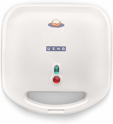 Usha Sandwich Maker (2372) 700-Watt Grill (White)