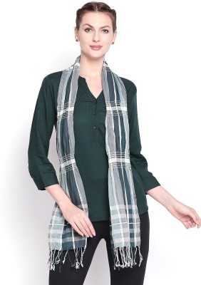 Style Quotient Striped Cotton Viscose Blend Women Stole