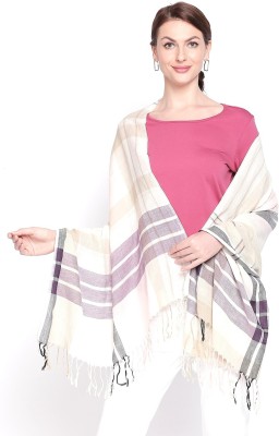 Style Quotient Checkered Cotton Viscose Blend Women Stole