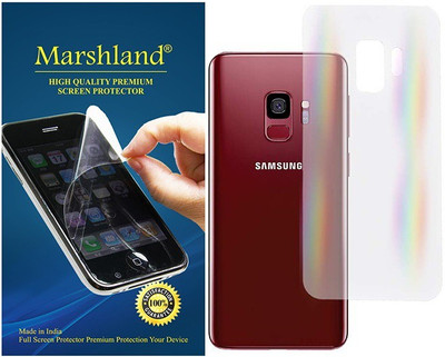 MARSHLAND Back Screen Guard for Back Screen Protector Flexible Anti Scratch Bubble Free Back Guard, Transparent, Samsung Galaxy S9 Plus(Pack of 1)