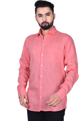 Apuesto Men Solid Casual Pink Shirt