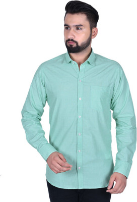 Apuesto Men Self Design Casual Light Blue Shirt