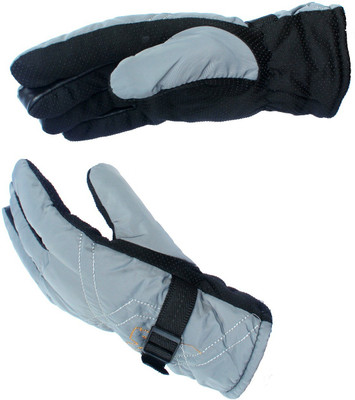 AlexVyan Grey M Warm Winter Gloves Anti Slip Wind Proof Men Cycling, Bike, Motorcycle Riding Gloves(Grey)