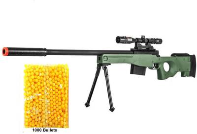 IndusBay PUBG AWM Sniper Rifle Toy Gun with 1000 Bullets , Big Size Army Toy Gun for Boys (28 Inches ) Guns & Darts