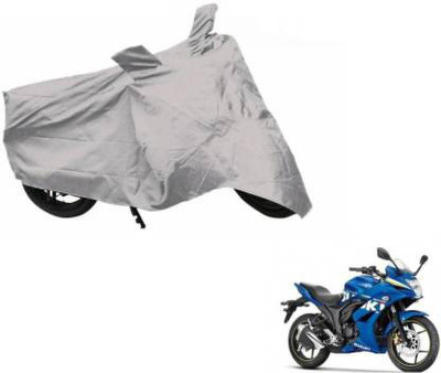 ANLOPE Waterproof Two Wheeler Cover for Suzuki(Gixxer SF, White)