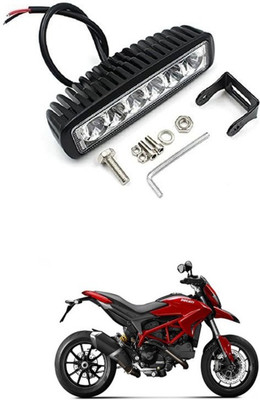 PRTEK Led Bar/Fog Light/Work Light Bar 6 LED 18 Watt Universa Car & Bike 033 Fog Lamp Motorbike LED for Ducati (12 V, 18 W)(Hypermotard, Pack of 1)