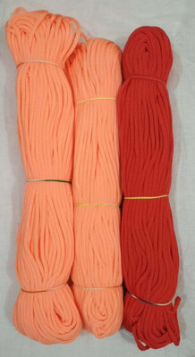 CHL ROAR SOFT MACRAME CORDS TWO COLOR SET OF 100 M GREEN AND YELLOW