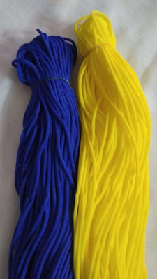 CHL ROAR SOFT MACRAME CORDS TWO COLOR SET OF 100 M BLUE AND YELLOW