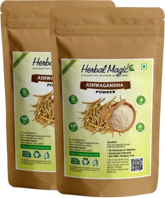 Herbal Magic Natural Ashwagandha Powder(2 x 100 g)