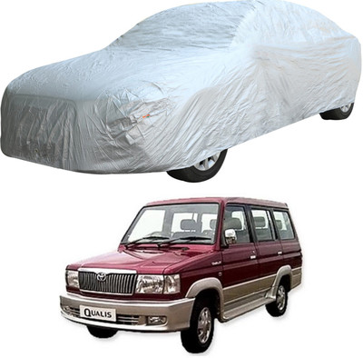 Oshotto Car Cover For Toyota Qualis (Without Mirror Pockets)(Silver)