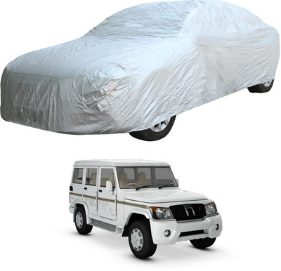 Oshotto Car Cover For Mahindra Bolero (Without Mirror Pockets)(Silver)