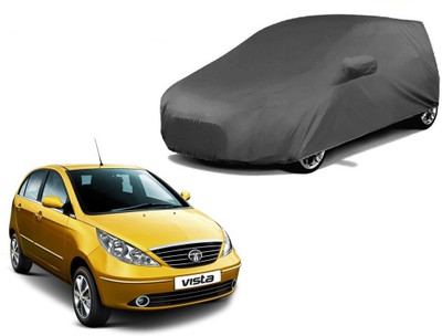 Utkarsh Car Cover For Tata Indica Vista (With Mirror Pockets)(Grey)