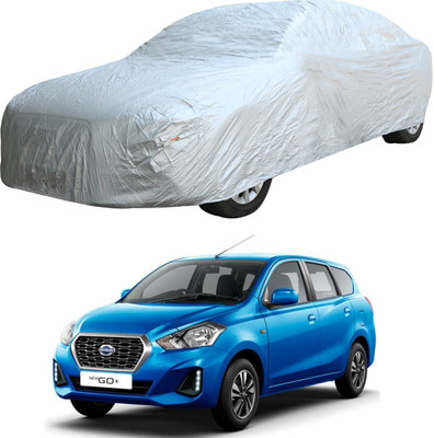 Oshotto Car Cover For Datsun Go+ (Without Mirror Pockets)(Silver)
