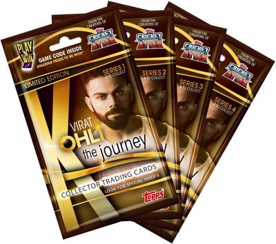 Topps India VIRAT KOHLI The Journey - Collector Trading Card Game - Series 1,2,3 and 4