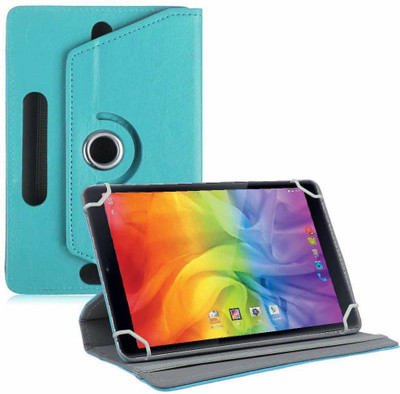 TGK Book Cover for iBall Slide Wondro 10.1 inch Universal Rotating Case(Blue, Cases with Holder)
