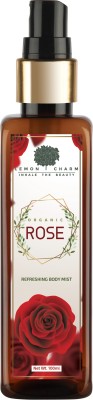 Lemon Charm Organic Rose Refreshing Body Mist Body Mist  -  For Men & Women(100 ml)