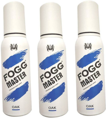 FOGG WHITE OAK DEO Perfume Body Spray  -  For Men & Women(120 ml, Pack of 3)