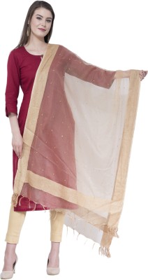 A R SILK Cotton Blend Embellished Women Dupatta