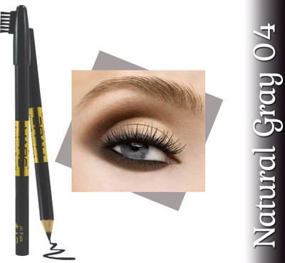 MARS Eyebrow Pencil With Aloevera & Vitamin E With Adbeni Kajal(Natural Grey)